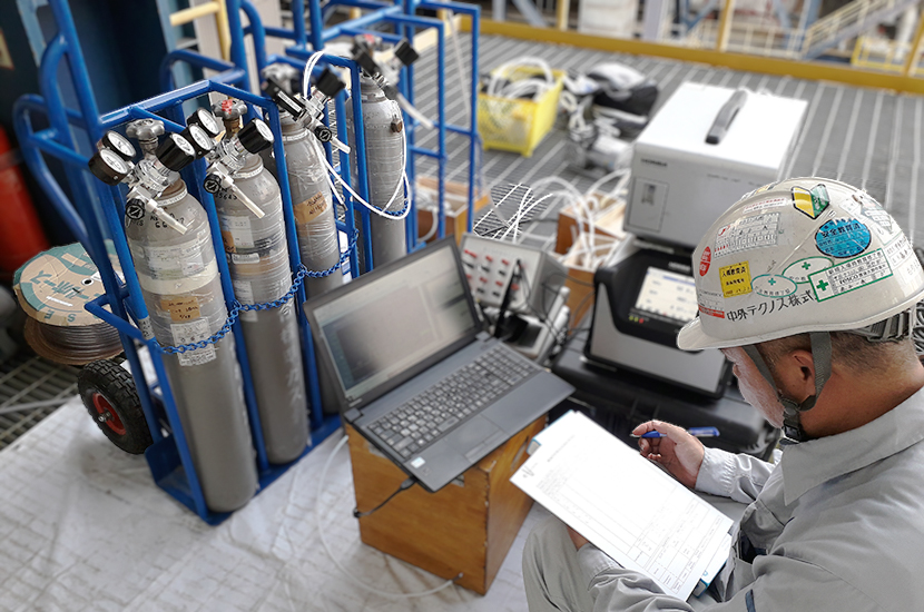 SCR性能試験に伴う排ガス測定〈ベトナム 2021〉